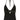 BLACK HALTER CAMI WITH BELT DETAIL AND DURABLE BUCKLE