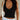 BLACK HALTER TOP DEEP V-NECK CROPPED FIT HALTER