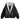 BLACK HOODED BOMBER JACKET WITH FAUX FUR LINING LONG SLEEVE COTTON