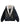BLACK HOODED BOMBER JACKET WITH FAUX FUR LINING LONG SLEEVE COTTON