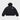 BLACK HOODED PUFFER JACKET CONFORTABLE À PORTER