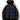 BLACK HOODED PUFFER JACKET WINTER OUTERWEAR