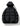 BLACK HOODED PUFFER JACKET WINTER OUTERWEAR
