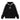 BLACK HOODIE WITH WHITE STRIPES LONG SLEEVE PULLOVER FOR DAILY WEAR