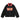 BLACK JACKET WITH RED COLLAR - RETRO PATCHWORK LETTER DENIM JACKET