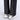 BLACK JEANS WITH CHECKERBOARD ZIPPER DETAIL FOR MEN