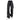 BLACK JEANS WITH CHECKERBOARD ZIPPER DETAIL FOR MEN