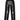 BLACK JEANS WITH SKELETON PRINT MID WAIST STRAIGHT LEG DESIGN