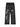 BLACK JEANS WITH WHITE LINE ART DENIM STRAIGHT LEG