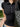 BLACK KNIT COLLARED SHIRT NO Y2K