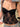 BLACK LACE BUSTIER TOP WITH ADJUSTABLE STRAPS - CHIC SLIM FIT