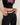 BLACK LEATHER BELT WITH SILVER STAR BUCKLE FOR SUPERNOVA STAR AESTHETIC