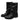 BLACK LEATHER BUCKLE BOOTS PAIR FOR MEN AND WOMEN