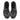 BLACK LEATHER PLATFORM MONK STRAP SHOES FOR MEN