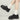BLACK LEATHER PLATFORM MONK STRAP SHOES FOR MEN