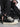 BLACK LEATHER SNEAKERS WITH RUBBER OUTSOLE AND ROUND TOE