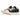 BLACK LEATHER SNEAKERS WITH RUBBER OUTSOLE AND ROUND TOE
