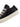 BLACK LEATHER SNEAKERS WITH RUBBER OUTSOLE AND ROUND TOE
