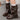 BLACK LEATHER WESTERN BUCKLE BOOTS ROUND TOE