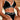 BLACK LINGERIE SET FABRIC BLEND