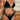 BLACK LINGERIE SET FABRIC BLEND