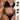 BLACK LINGERIE SET SOLID COLOR FOR ADULT CONSUMERS