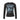 BLACK LONG SLEEVE SHIRT WITH BOLD PIXEL FACE GRAPHIC PRINT