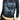 BLACK LONG SLEEVE SHIRT WITH BOLD PIXEL FACE GRAPHIC PRINT