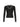 BLACK LONG SLEEVE TOP WITH LACE TRIM - CLASSIC BLACK LONG DESIGN - Black / S - Sweetheart Supplies