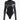BLACK LONG-SLEEVED BODYSUIT WITH FAUX LEATHER ACCENTS - ELEGANT BLACK MOCK NECK