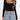 BLACK LONG-SLEEVED CROP TOP WITH SQUARE NECKLINE - BLACK VINTAGE LONG