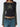 BLACK LONG-SLEEVED SHIRT WITH PINK STRIPED STAR Y2K STRIPED FIT