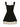 BLACK MINI DRESS LAYERED HEM Y2K
