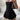 BLACK MINI DRESS LAYERED HEM Y2K