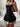 BLACK MINI DRESS LAYERED HEM Y2K