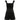 BLACK MINI DRESS WITH TIE STRAPS - ADJUSTABLE STRAPS BLACK MINI DRESS
