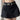 BLACK MINI SKIRT WITH BELT AND LINED CARGO POCKETS