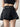 BLACK MINI SKIRT WITH BELT AND LINED CARGO POCKETS