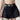 BLACK MINI SKIRT WITH BELT AND LINED CARGO POCKETS