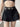 BLACK MINI SKIRT WITH BELT AND LINED CARGO POCKETS