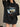 BLACK OVERSIZED GRAPHIC TEE WITH SOFT COTTON LOOSE FIT - S - Sweetheart Supplies