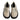 BLACK PATENT LEATHER PLATFORM SHOES FOR WOMEN