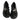 BLACK PATENT LEATHER PLATFORM SHOES FOR WOMEN