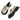 BLACK PATENT LEATHER PLATFORM SHOES FOR WOMEN