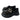 BLACK PATENT LEATHER PLATFORM SHOES FOR WOMEN