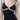 BLACK PINSTRIPE CAMISOLE WITH LACE TRIM SLIM FIT SLEEVELESS CASUAL VINTAGE