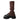 BLACK PLATFORM SHOE WITH GRAY KNIT LEG WARMER FOR FASHION STATEMENT