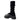 BLACK PLATFORM SHOE WITH GRAY KNIT LEG WARMER FOR FASHION STATEMENT