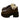 BLACK PLATFORM SHOES DOUBLE BUCKLE STRAPS