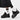 BLACK PLATFORM SHOES WITH RIBBON LACES FOR WOMEN